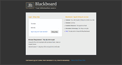 Desktop Screenshot of blackboard.dthu.edu.vn