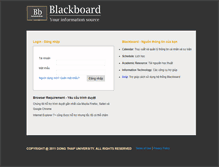 Tablet Screenshot of blackboard.dthu.edu.vn